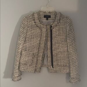 J. Crew Black and White Tweed Jacket